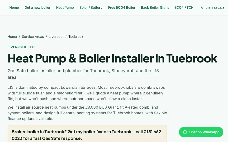 Screenshot of ecoheat.ltd