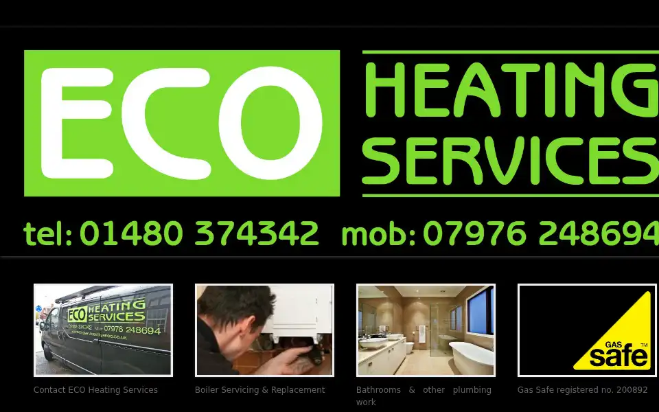 Screenshot of ecoheatingservices.com