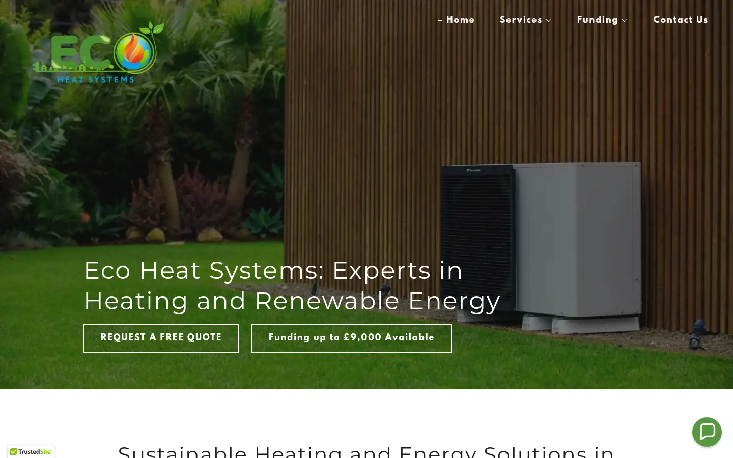 Screenshot of ecoheatsystems.uk