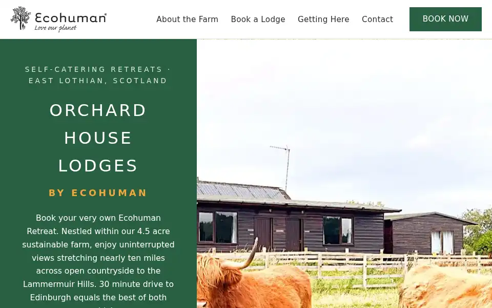 Screenshot of ecohuman.co.uk