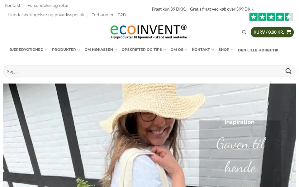 Screenshot of ecoinvent.dk