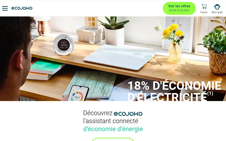 Screenshot of ecojoko.com