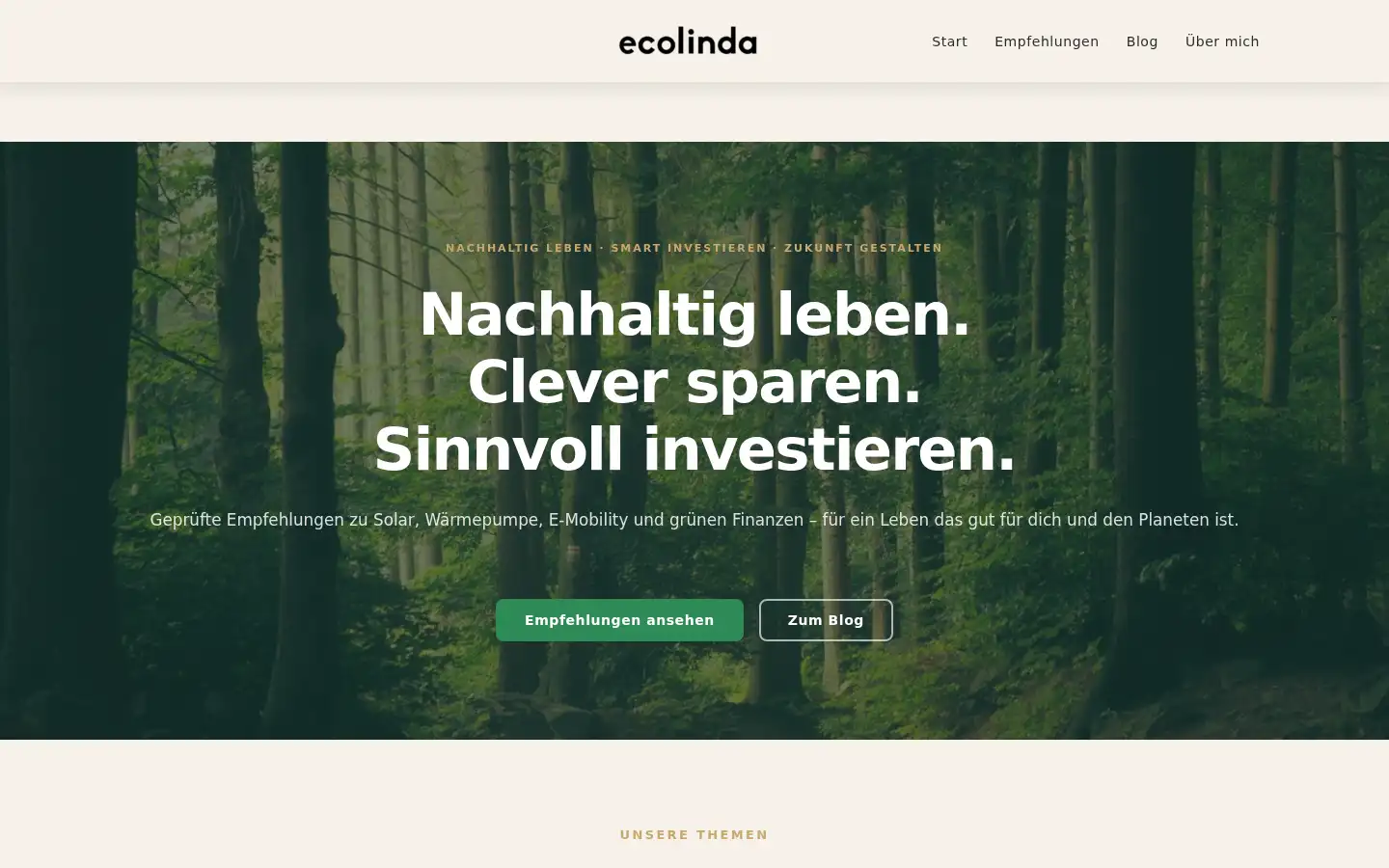 Screenshot of ecolinda.com