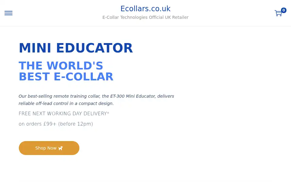 Screenshot of ecollars.co.uk