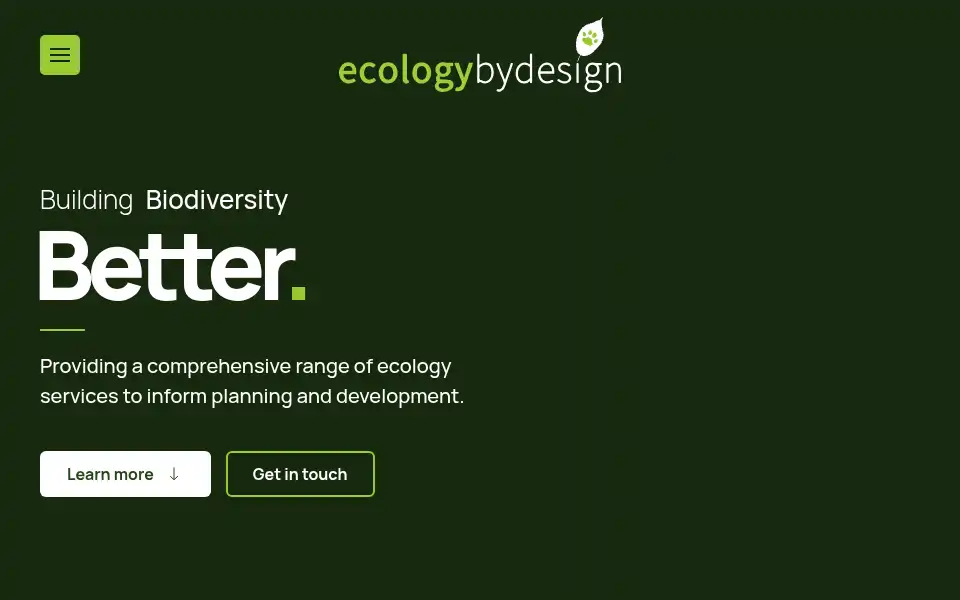 Screenshot of ecologybydesign.co.uk