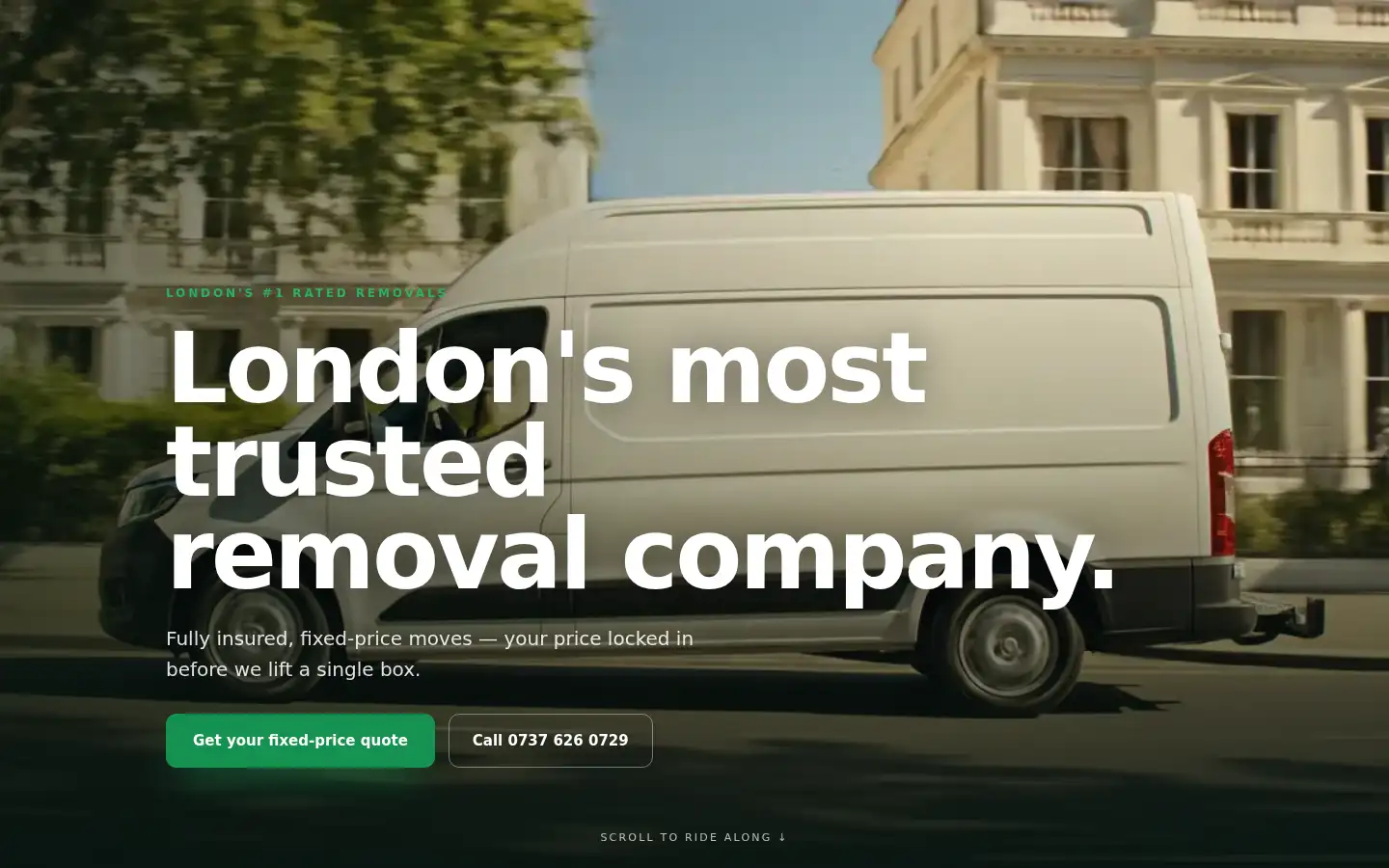 Screenshot of ecolondonmovers.co.uk