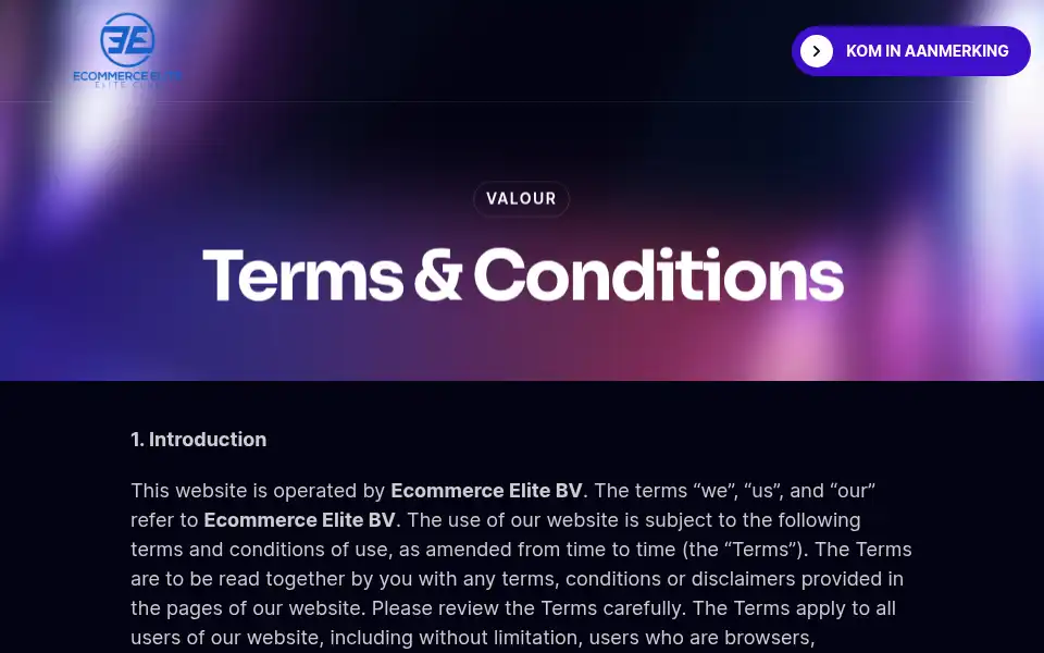 Screenshot of ecom-elite.nl