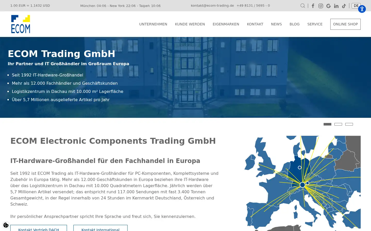 Screenshot of ecom-trading.de