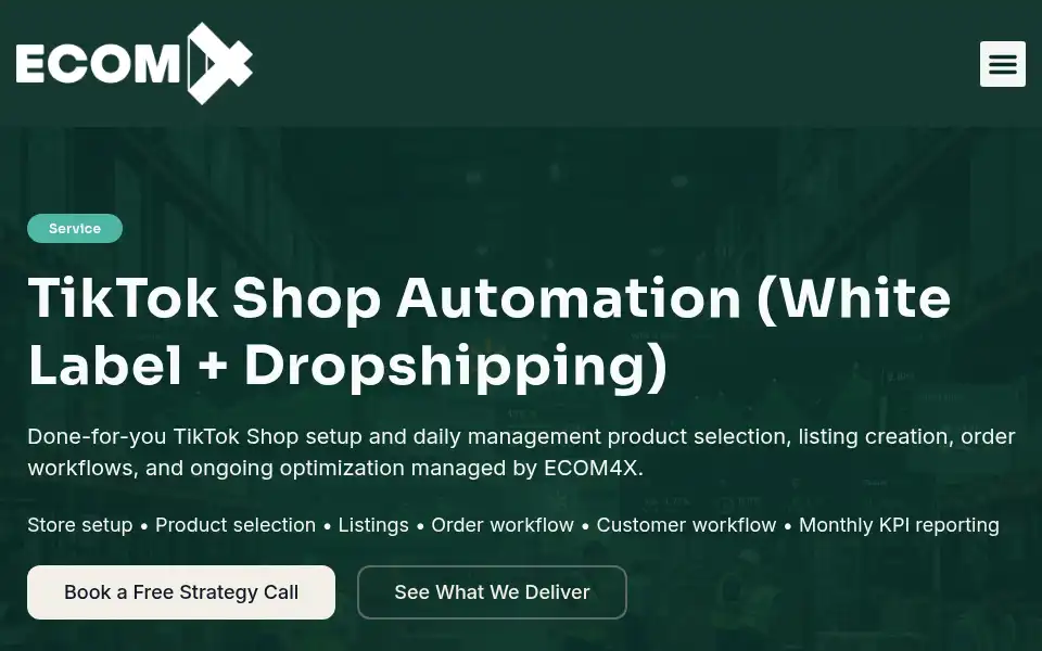 Screenshot of ecom4x.com