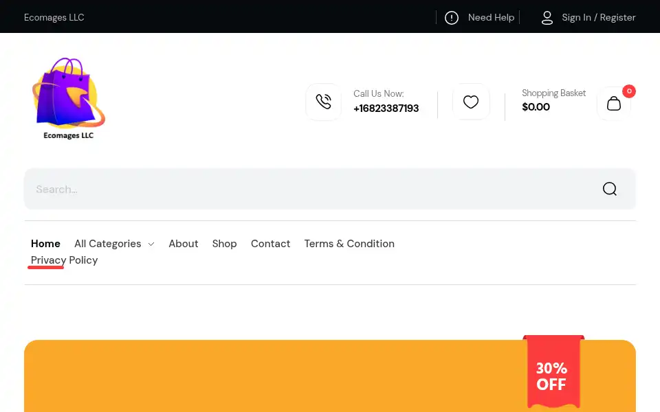 Screenshot of ecomagesllc.com