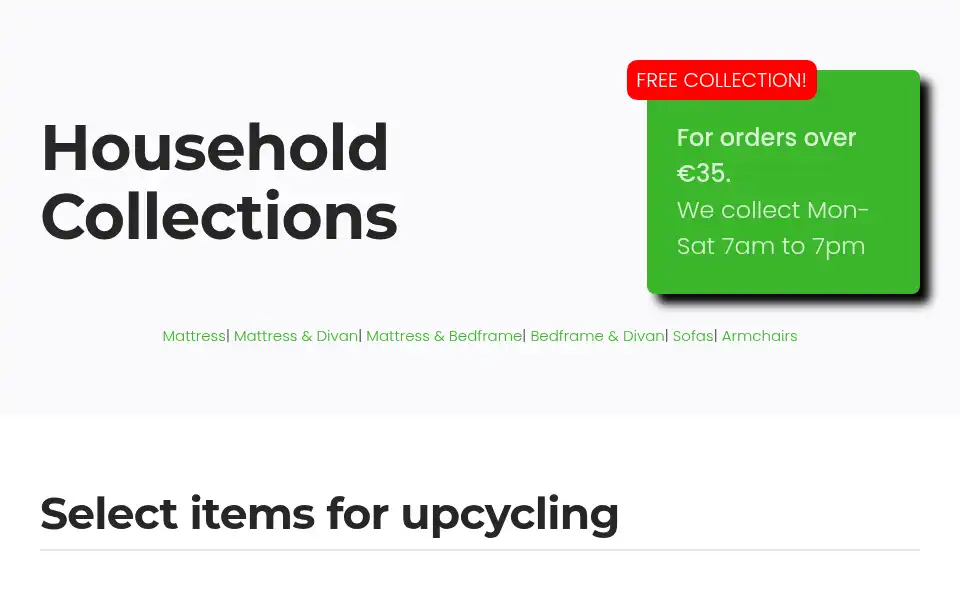 Screenshot of ecomattressrecyclingireland.com