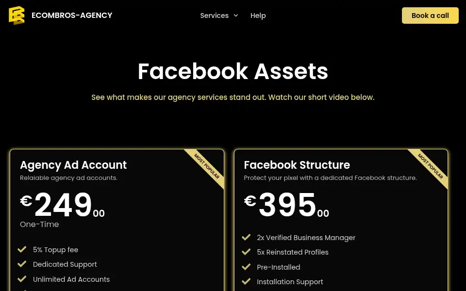 Screenshot of ecombros-agency.com