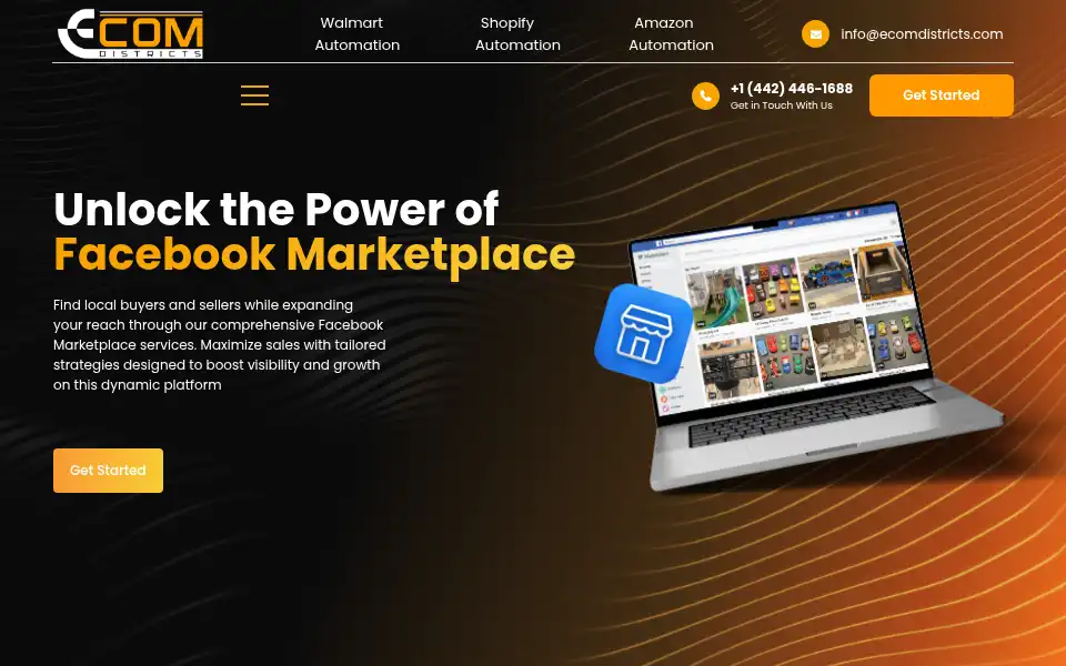 Screenshot of ecomdistricts.com