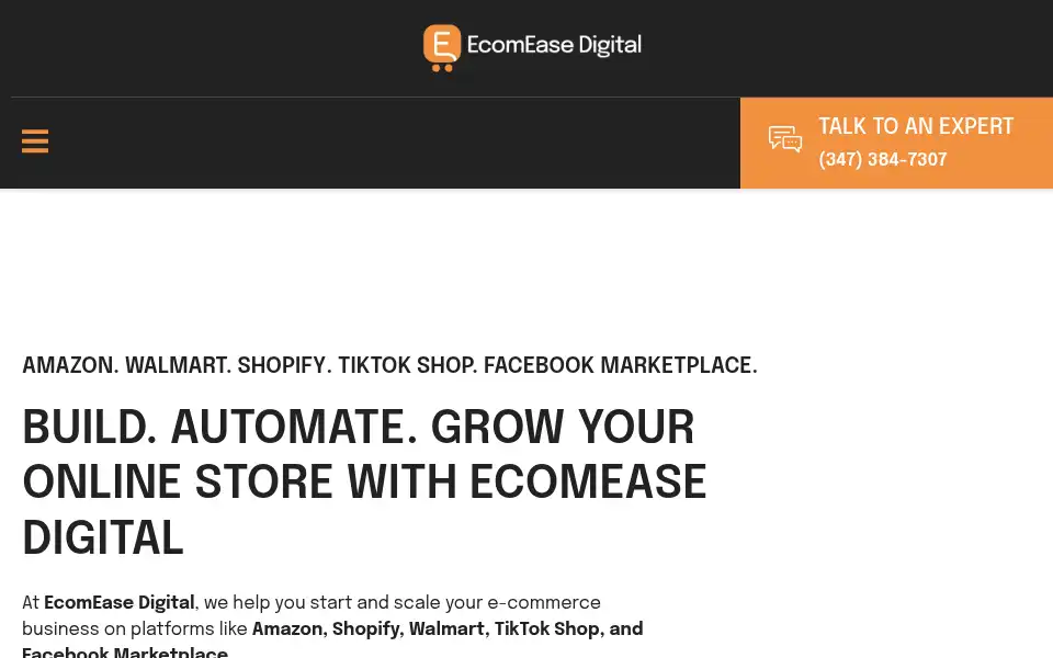 Screenshot of ecomeasedigital.com