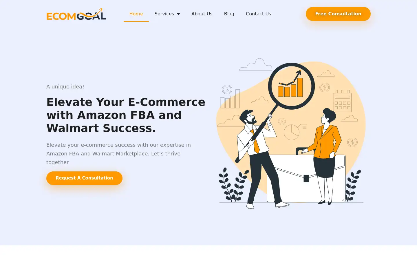 Screenshot of ecomgoal.com