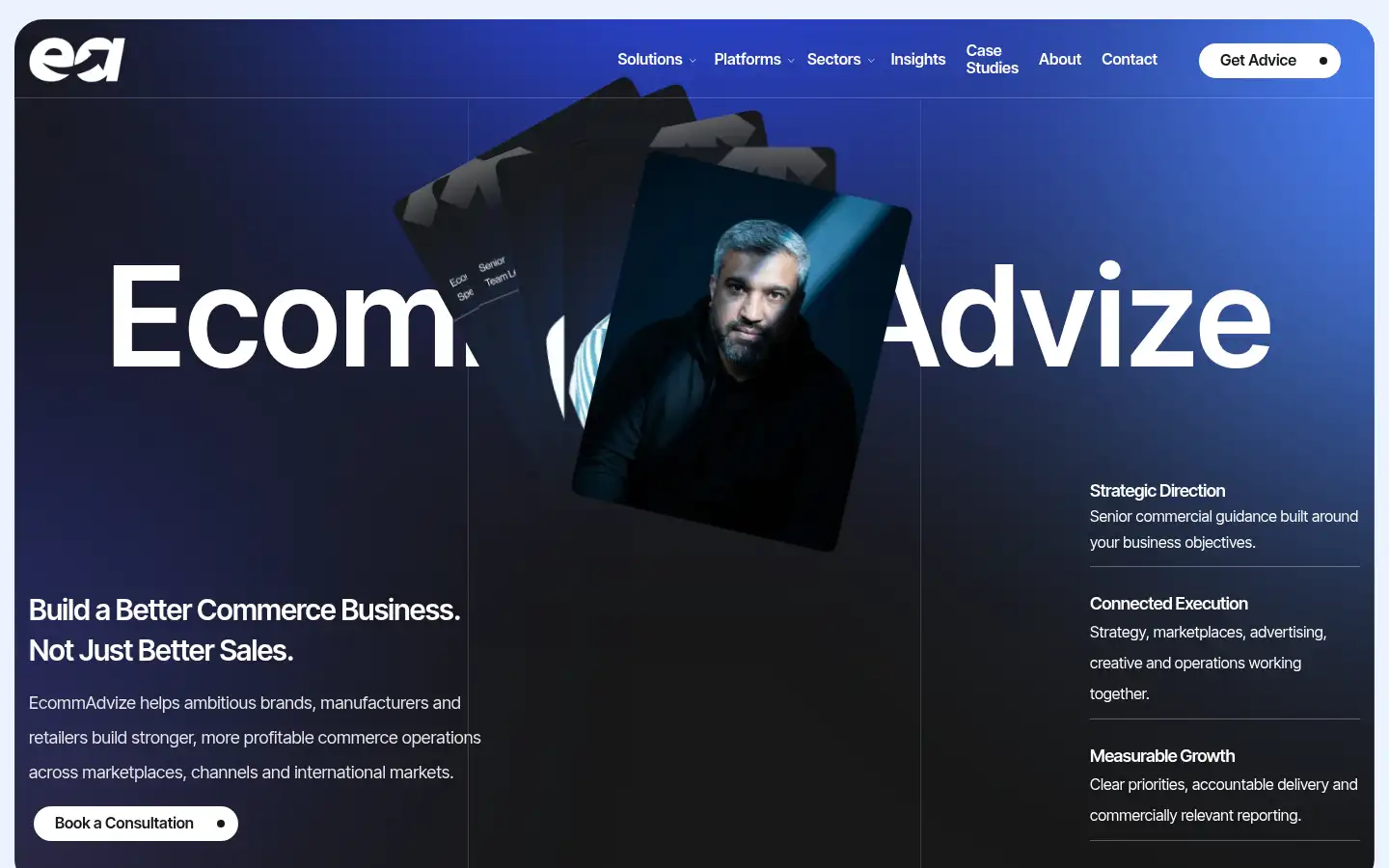 Screenshot of ecommadvize.com