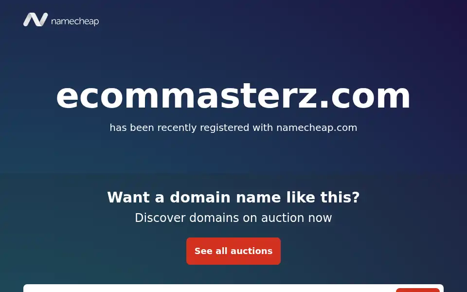 Screenshot of ecommasterz.com