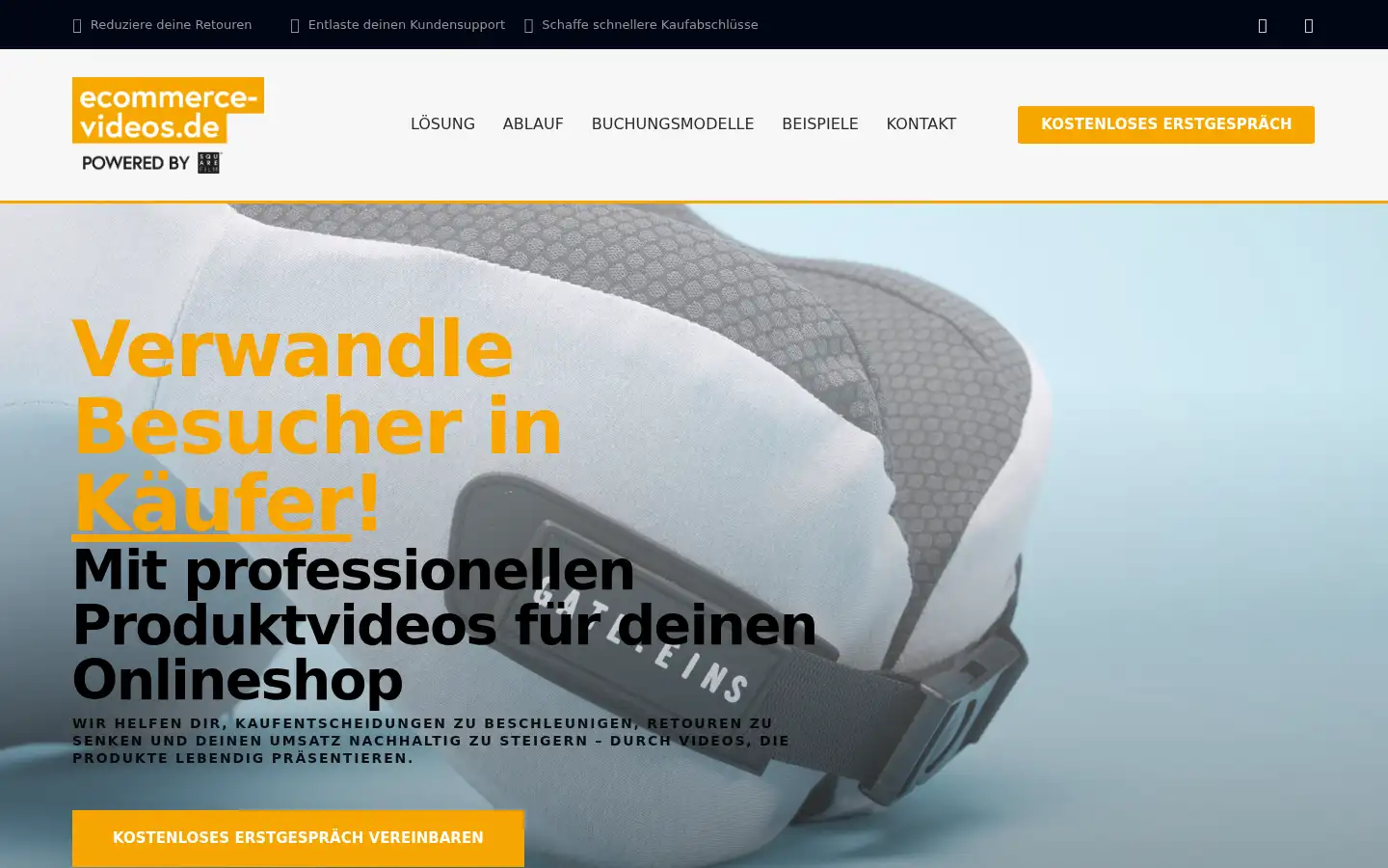 Screenshot of ecommerce-videos.de