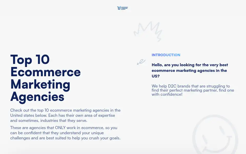 Screenshot of ecommercemarketingagency.com