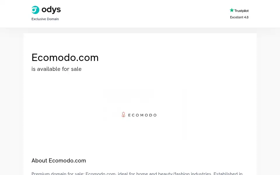 Screenshot of ecomodo.com