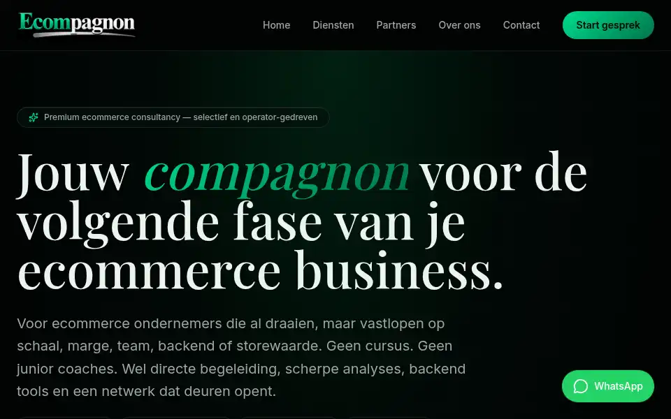 Screenshot of ecompagnon.com