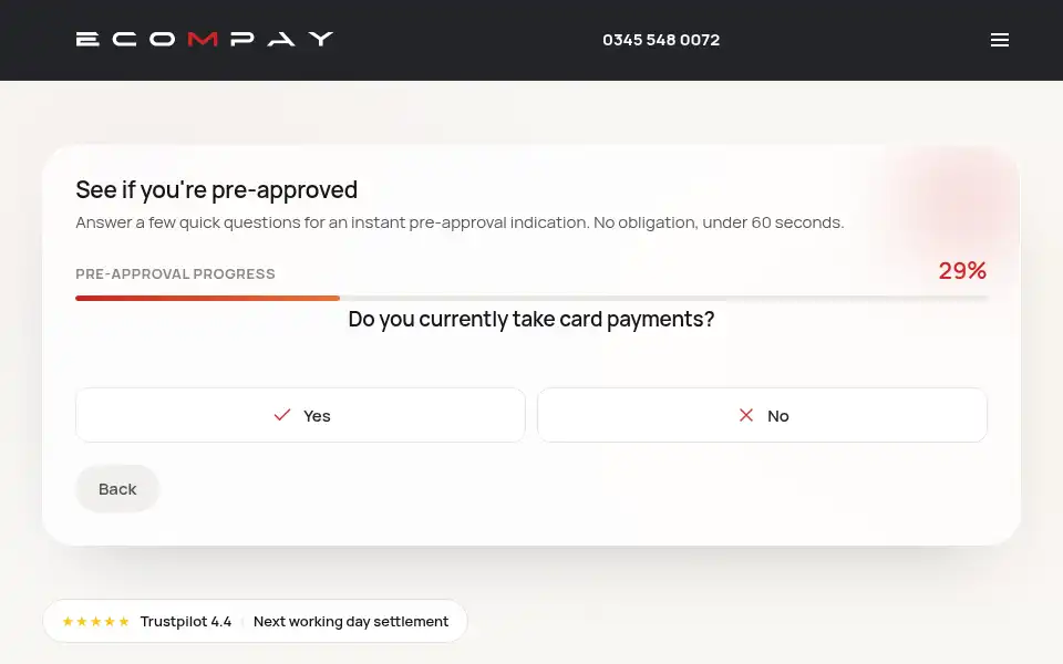 Screenshot of ecompay.co.uk