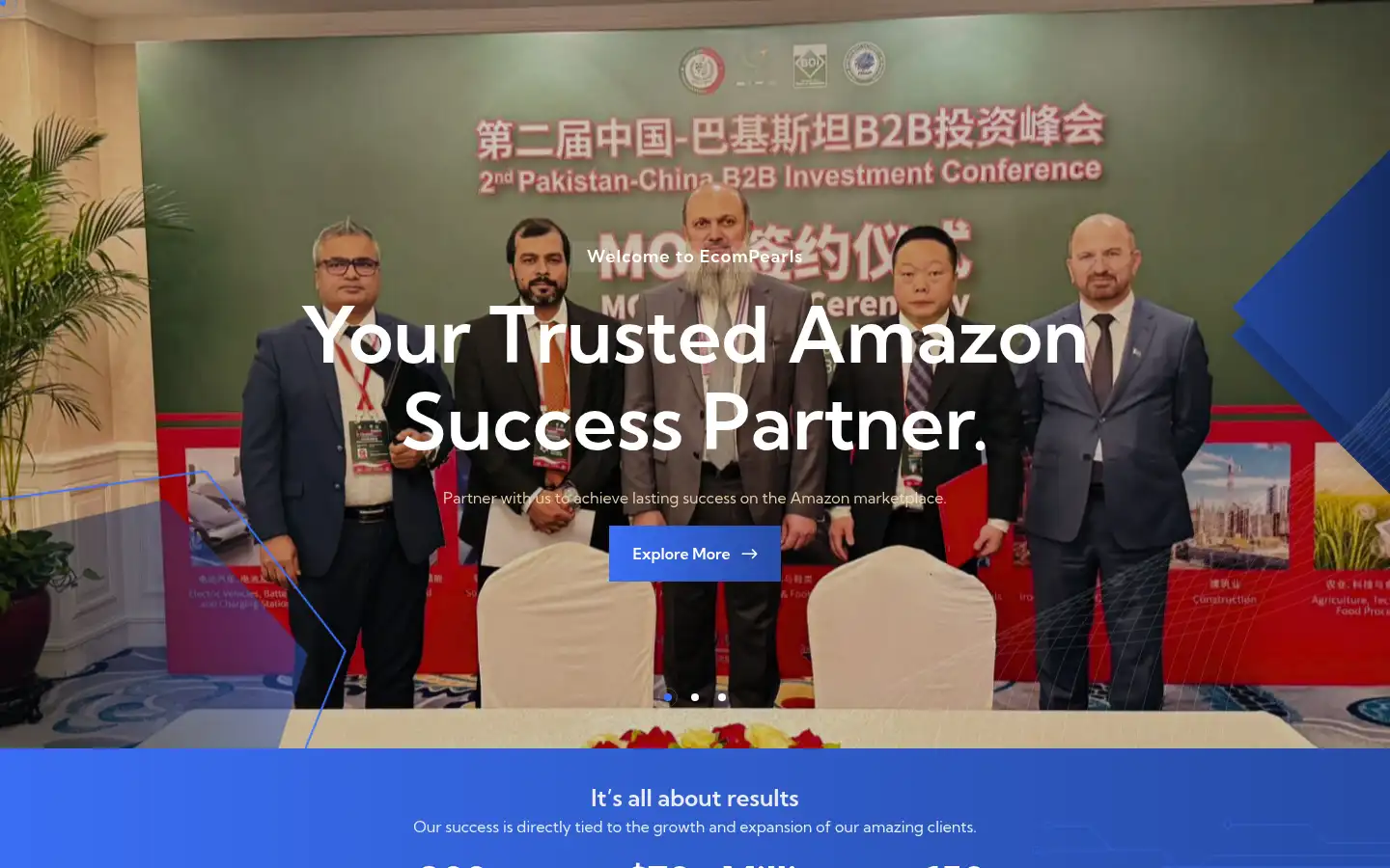 Screenshot of ecompearls.org