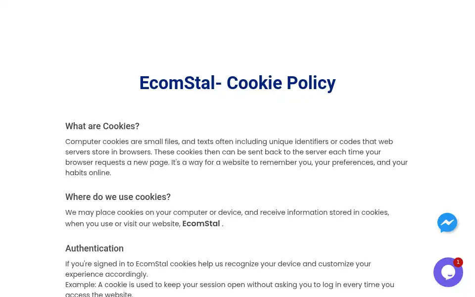 Screenshot of ecomstal.com