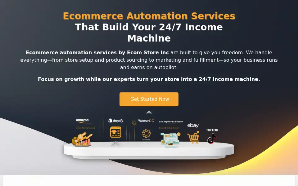 Screenshot of ecomstoreinc.com