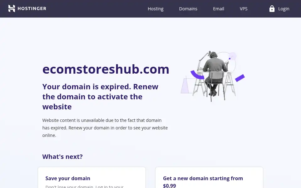 Screenshot of ecomstoreshub.com