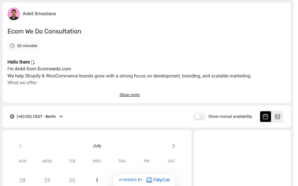 Screenshot of ecomwedo.com