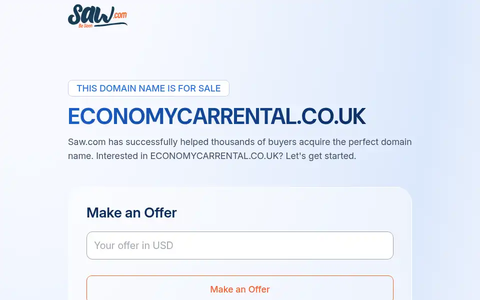 Screenshot of economycarrental.co.uk