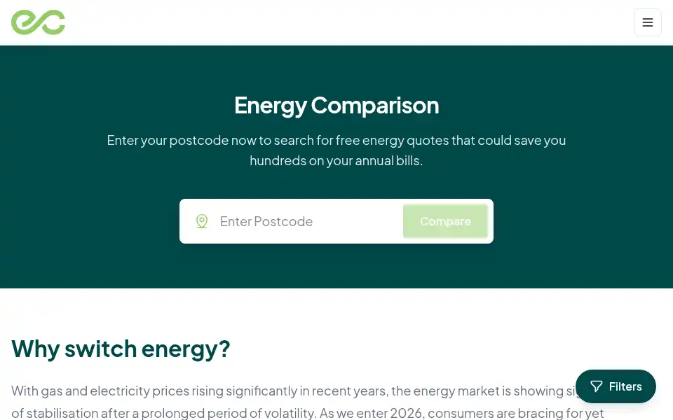 Screenshot of economyenergy.co.uk