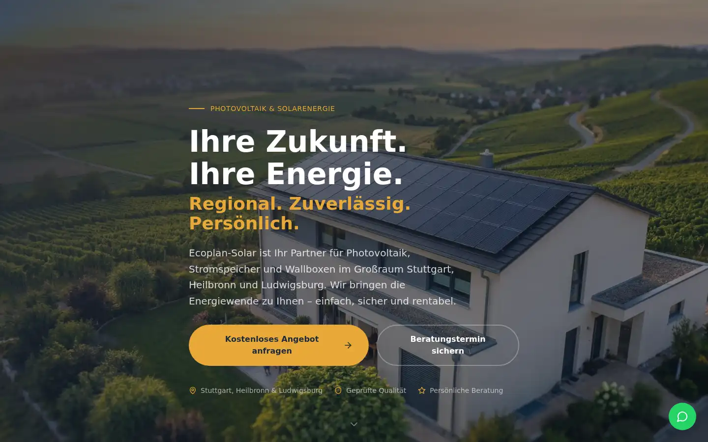 Screenshot of ecoplan-solar.de