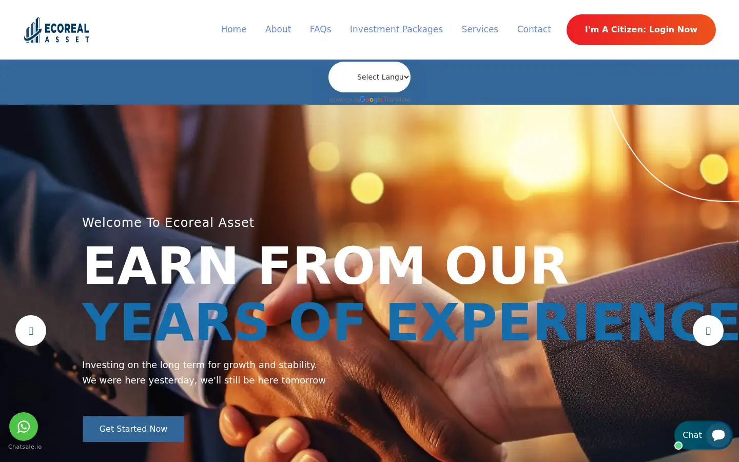 Screenshot of ecorealasset.com
