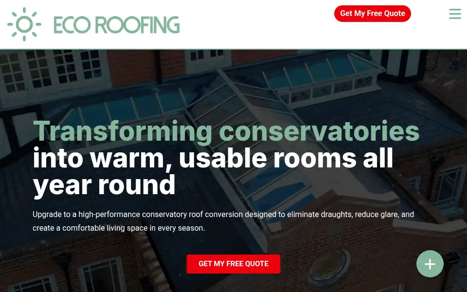 Screenshot of ecoroofingse.com