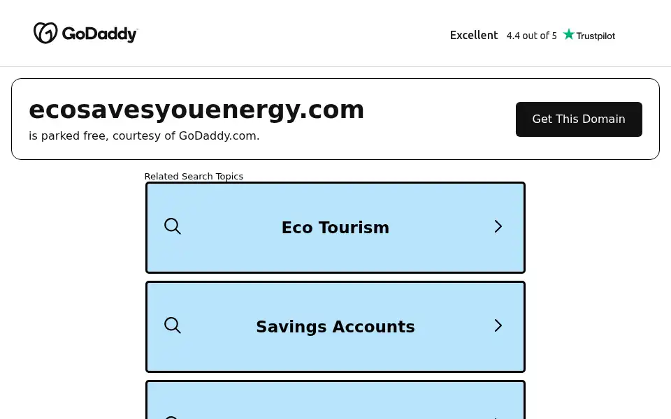 Screenshot of ecosavesyouenergy.com