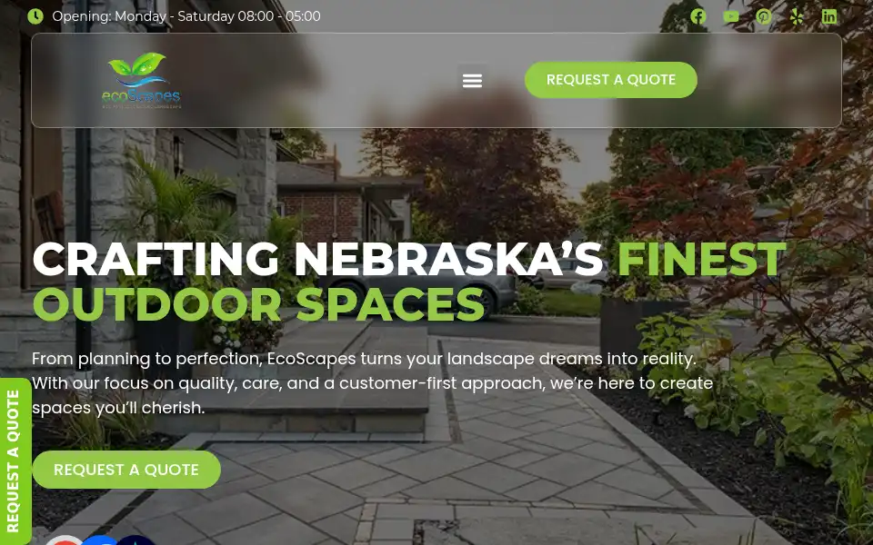 Screenshot of ecoscapesomaha.com