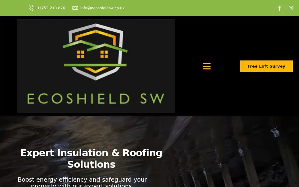 Screenshot of ecoshieldsw.co.uk