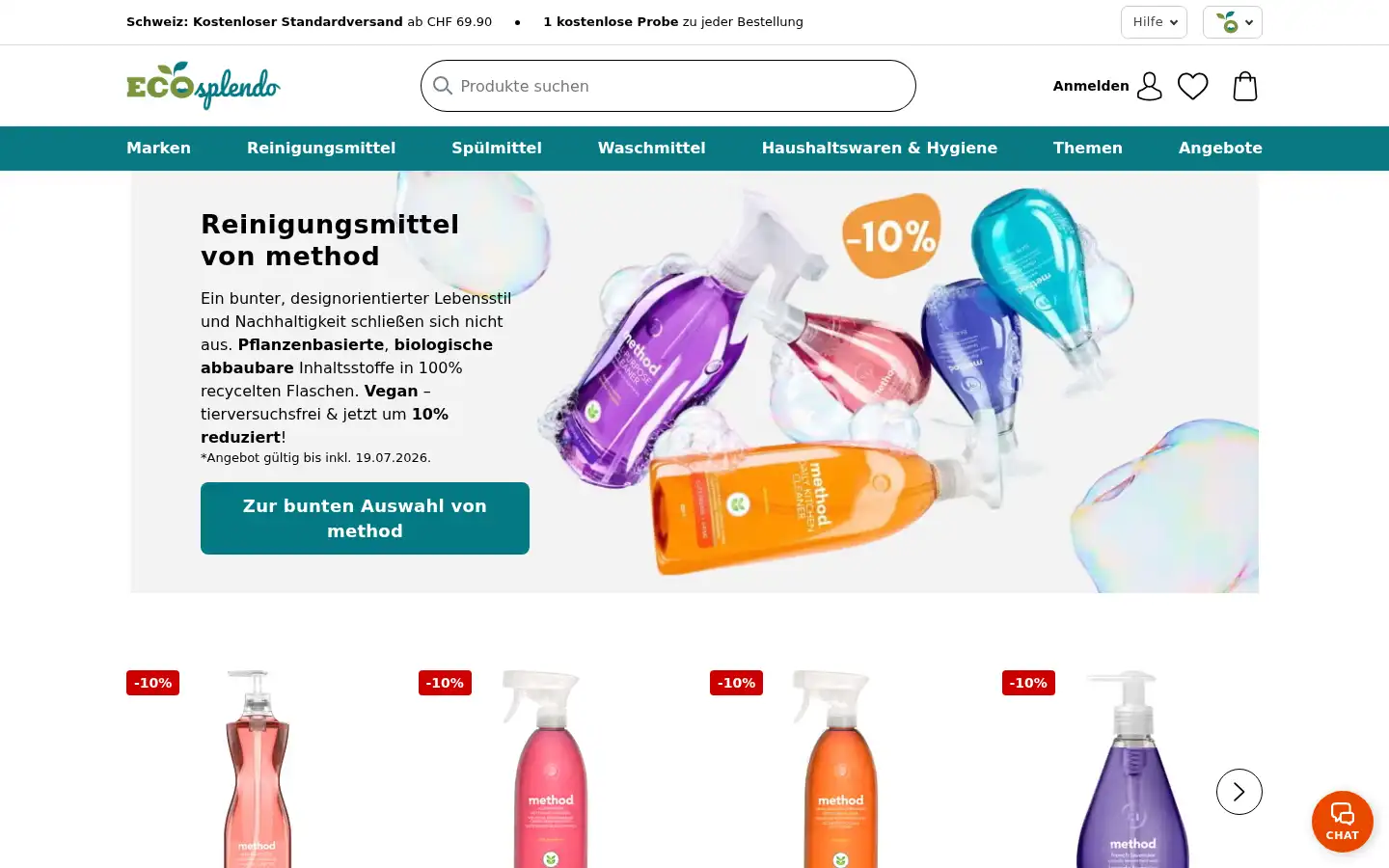 Screenshot of ecosplendo.ch