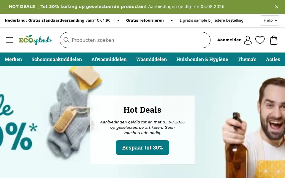 Screenshot of ecosplendo.nl