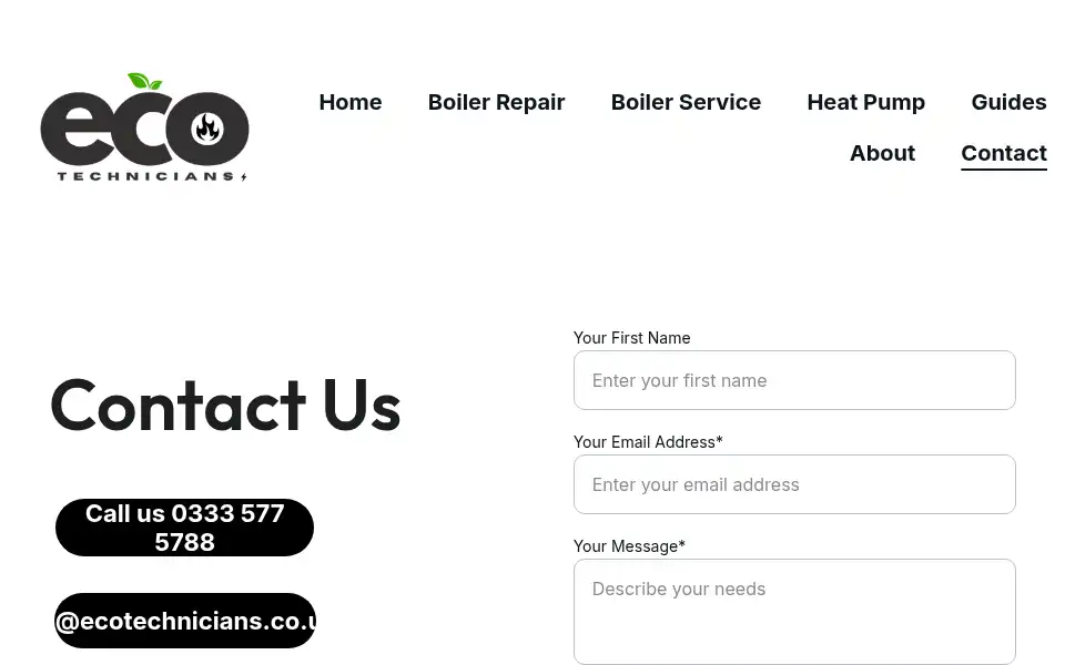 Screenshot of ecotechnicians.co.uk