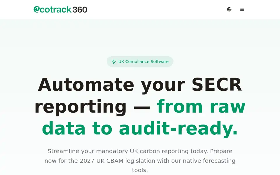 Screenshot of ecotrack360.com