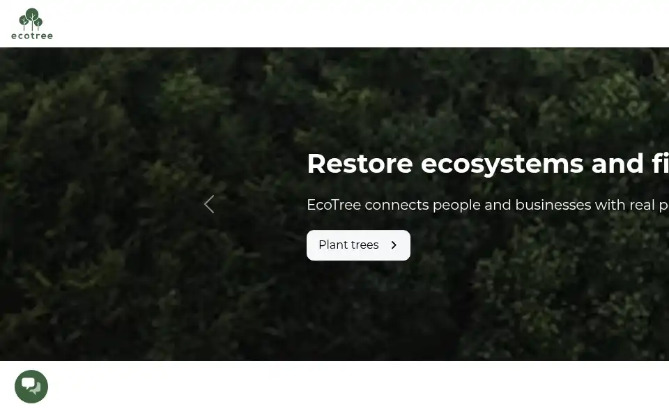 Screenshot of ecotree.green