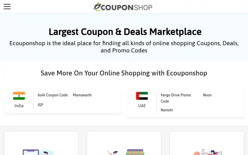Screenshot of ecouponshop.com