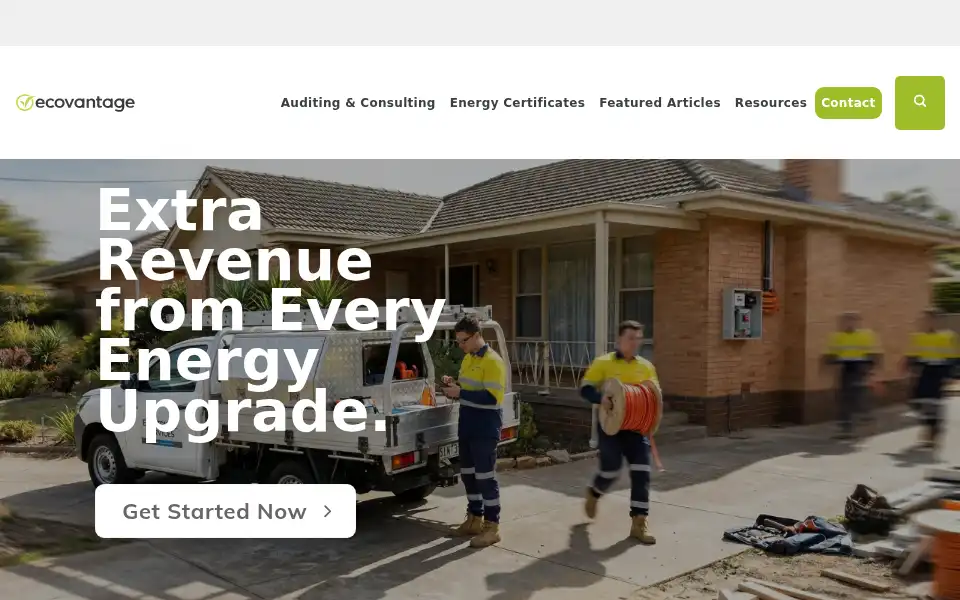 Screenshot of ecovantage.com.au