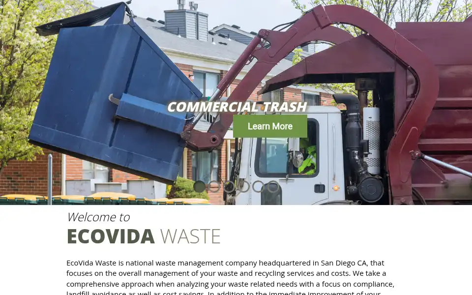Screenshot of ecovidawaste.com