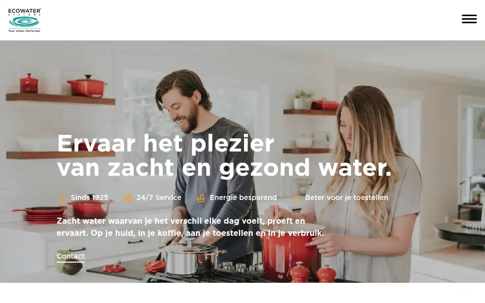 Screenshot of ecowater.be