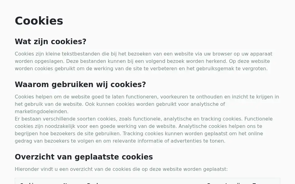 Screenshot of ecowize.nl