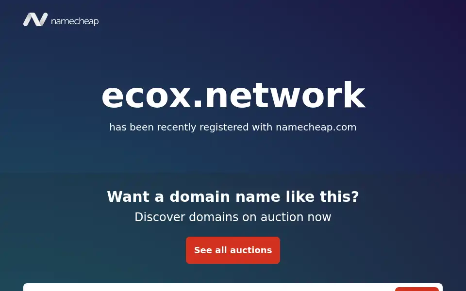 Screenshot of ecox.network